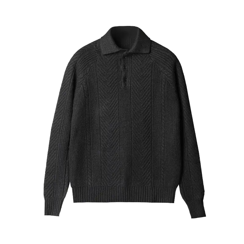 Thickened Warm Lapel Base Sweater