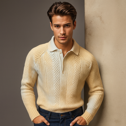 Thickened Warm Lapel Base Sweater