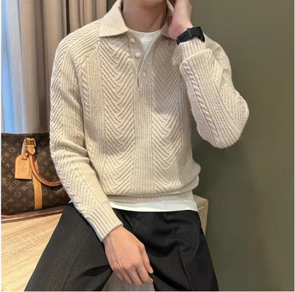 Thickened Warm Lapel Base Sweater