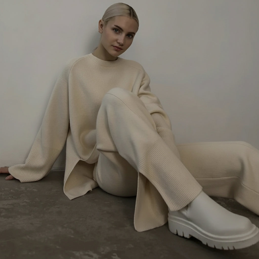 Sweater & Knit Pants Set