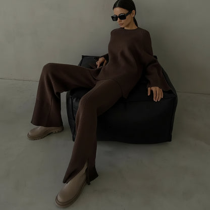 Sweater & Knit Pants Set